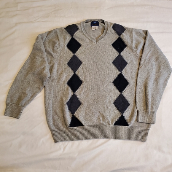 International Waters Other - International Waters Men's Sweater, Black Gray, XL